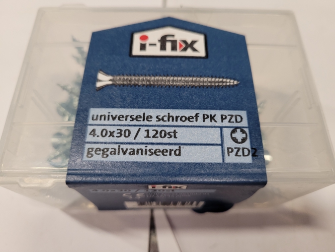 Universele schroef I-fix 4.0x30 PK  PZD 120st  